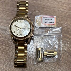 Michael Kors Gold-Tone Watch with Extra Links